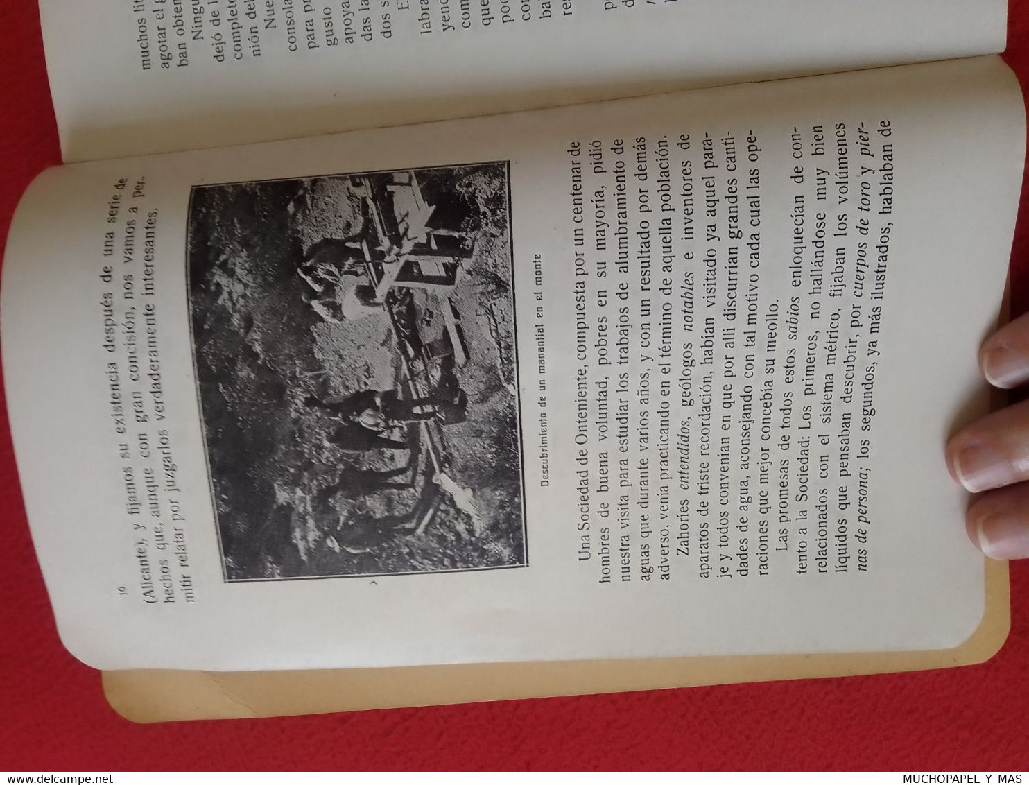 ANTIGUO LIBRO PUBLICACIÓN...ALUMBRAMIENTO DE AGUAS ARTURO ALCOBER HIDRÓSCOPO-GEOGNOSTA VALENCIA RIEGOS, SPAIN WATE EAU..