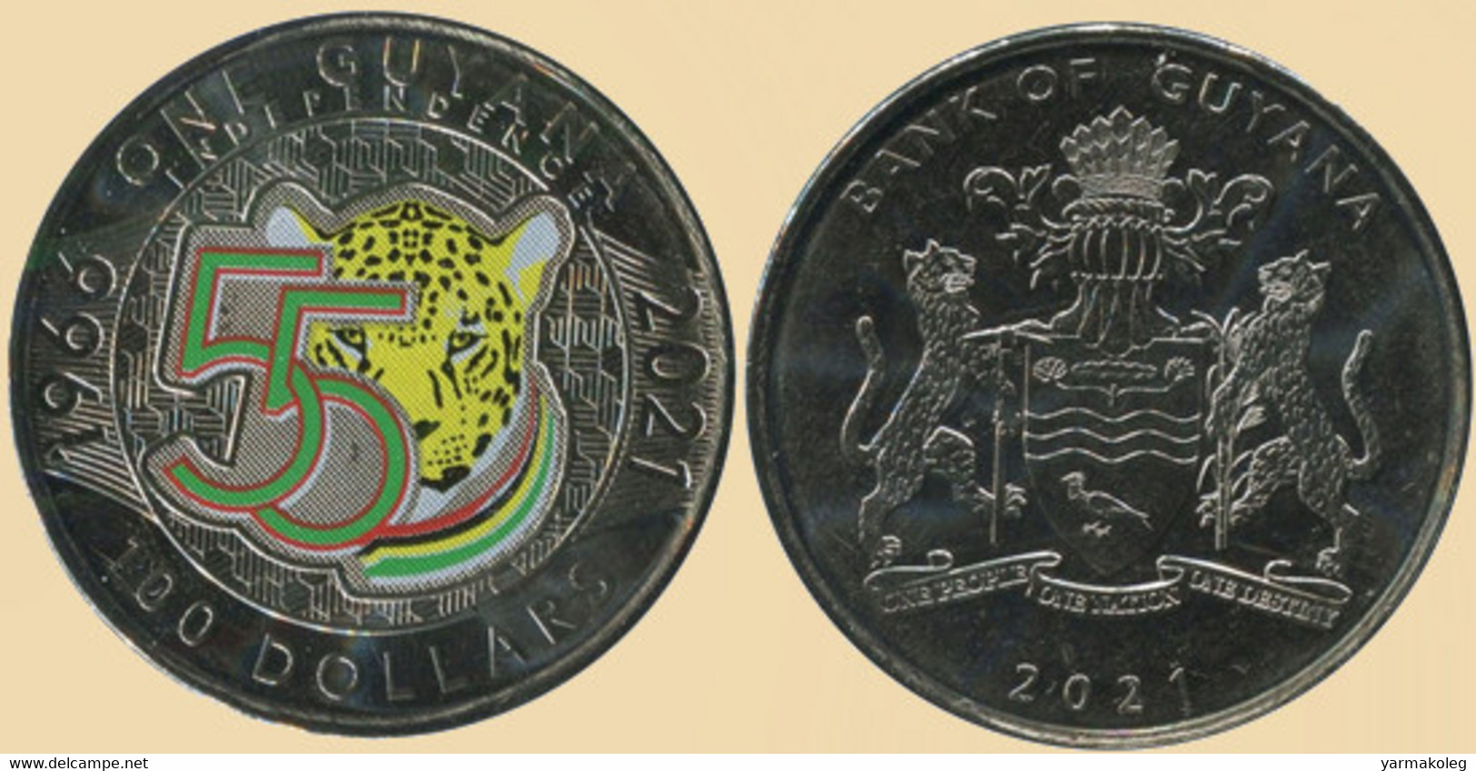 Guyana 100 Dollars 2021 - Guyana