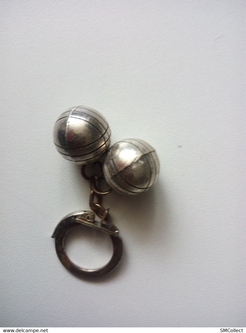 Porte Clé Métal. Doublette De Boules - Petanque