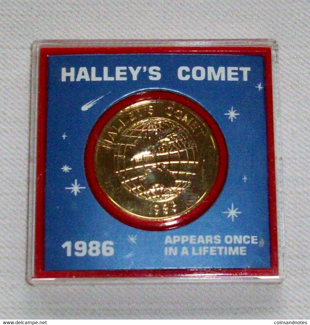 Halley’s Comet 1986 - Medal/Token - ‘Appears Every 76 Years’ - Other & Unclassified