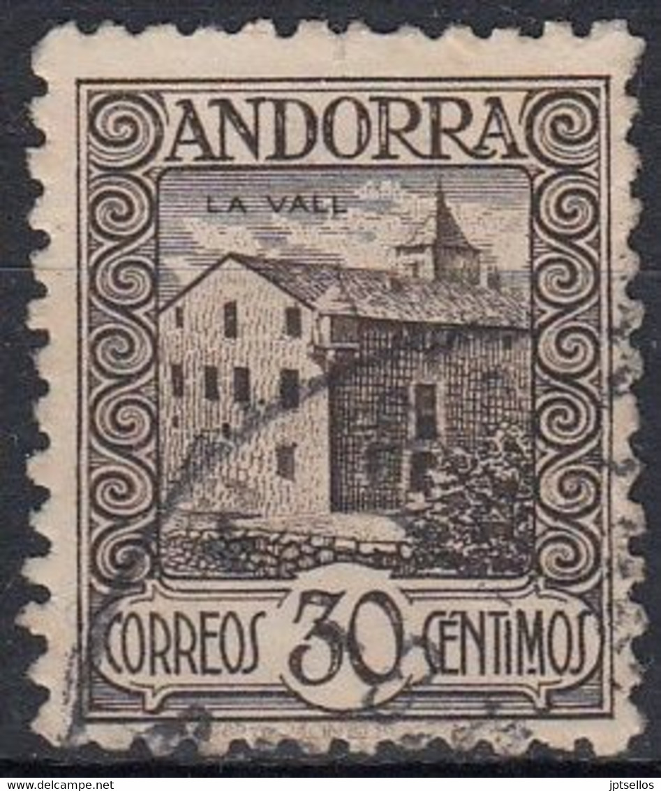 ANDORRA ESPAÑOLA 1929 Nº 21 USADO - Oblitérés