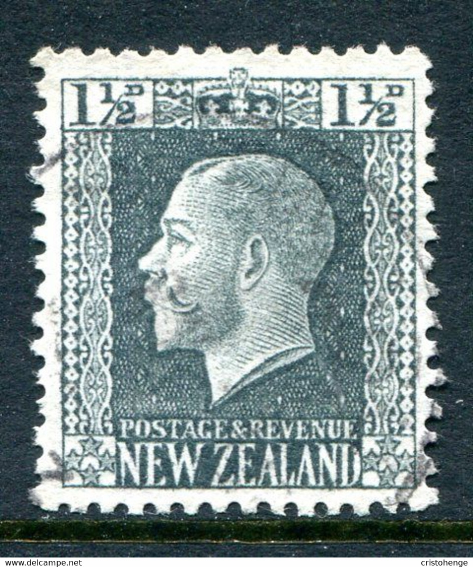 New Zealand 1915-30 KGV - Recess - P.14 X 13½ - 1½d Grey-slate Used (SG 416) - Used Stamps