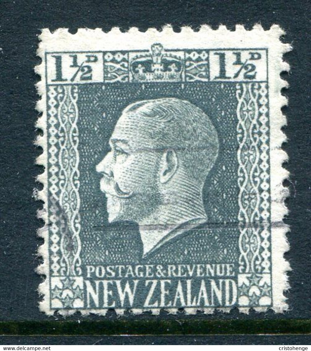 New Zealand 1915-30 KGV - Recess - P.14 X 13½ - 1½d Grey-slate Used (SG 416) - Usati