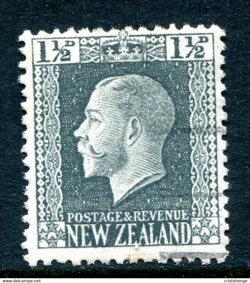 New Zealand 1915-30 KGV - Recess - P.14 X 14½ - 1½d Grey-slate Used (SG 416a) - Used Stamps
