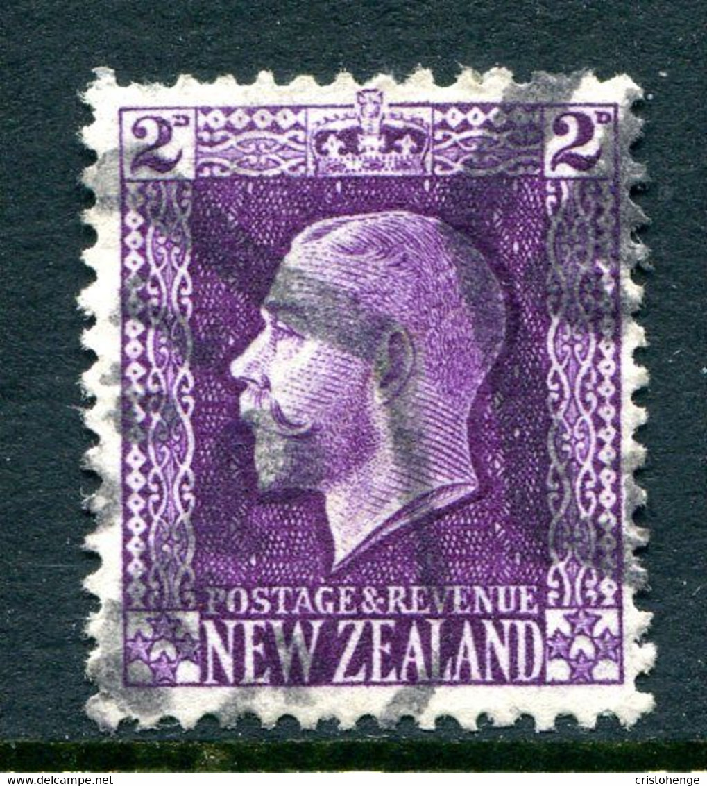 New Zealand 1915-30 KGV - Recess - P.14 X 13½ - 2d Bright Violet Used (SG 417) - Gebraucht