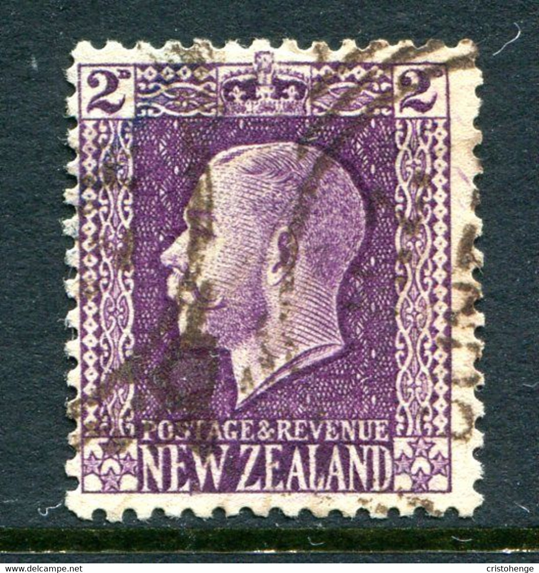 New Zealand 1915-30 KGV - Recess - P.14 X 13½ - 2d Bright Violet Used (SG 417) - Gebraucht