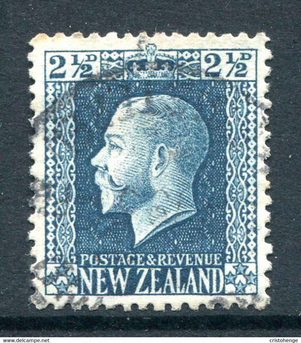 New Zealand 1915-30 KGV - Recess - P.14 X 14½ - 2½d Blue Used (SG 419a) - Used Stamps