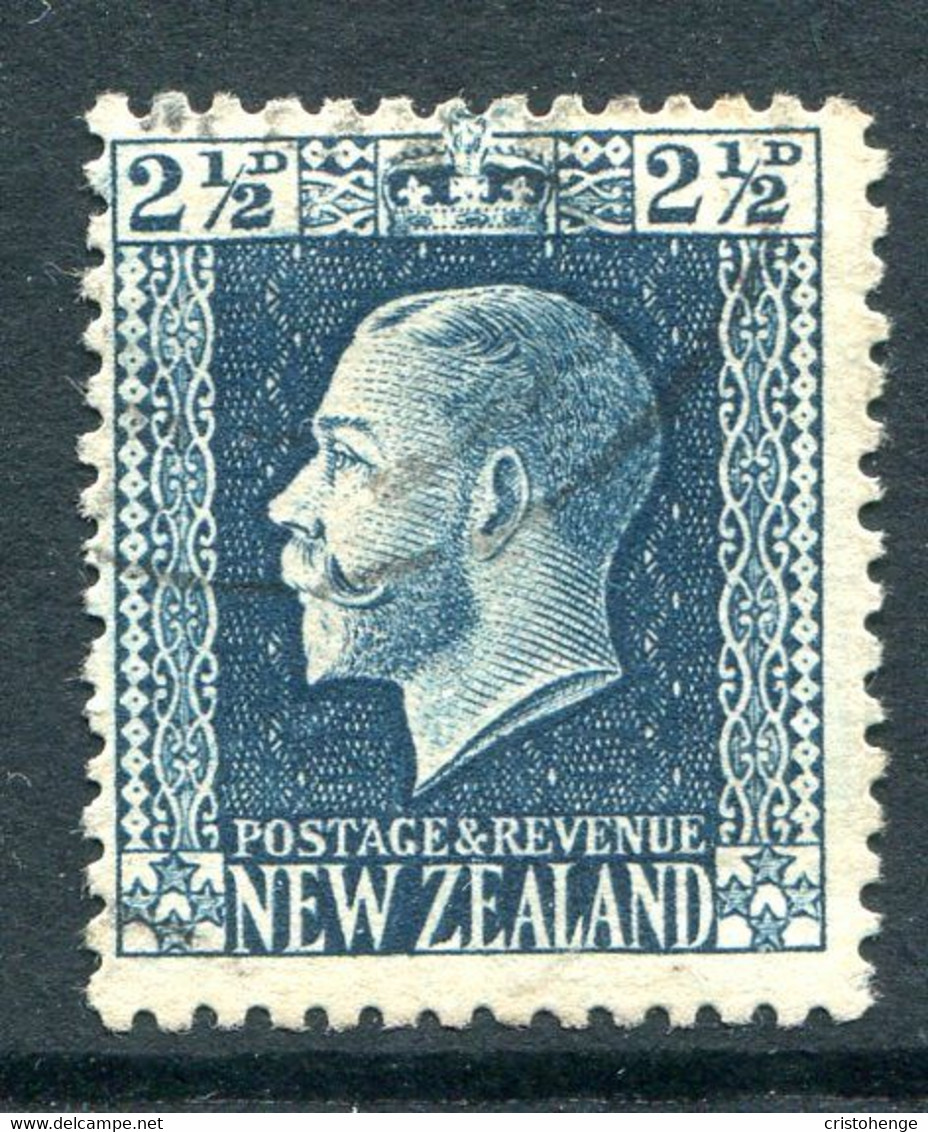 New Zealand 1915-30 KGV - Recess - P.14 X 14½ - 2½d Blue Used (SG 419a) - Gebraucht