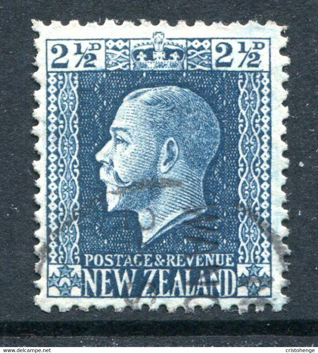 New Zealand 1915-30 KGV - Recess - P.14 X 14½ - 2½d Blue Used (SG 419a) - Usati