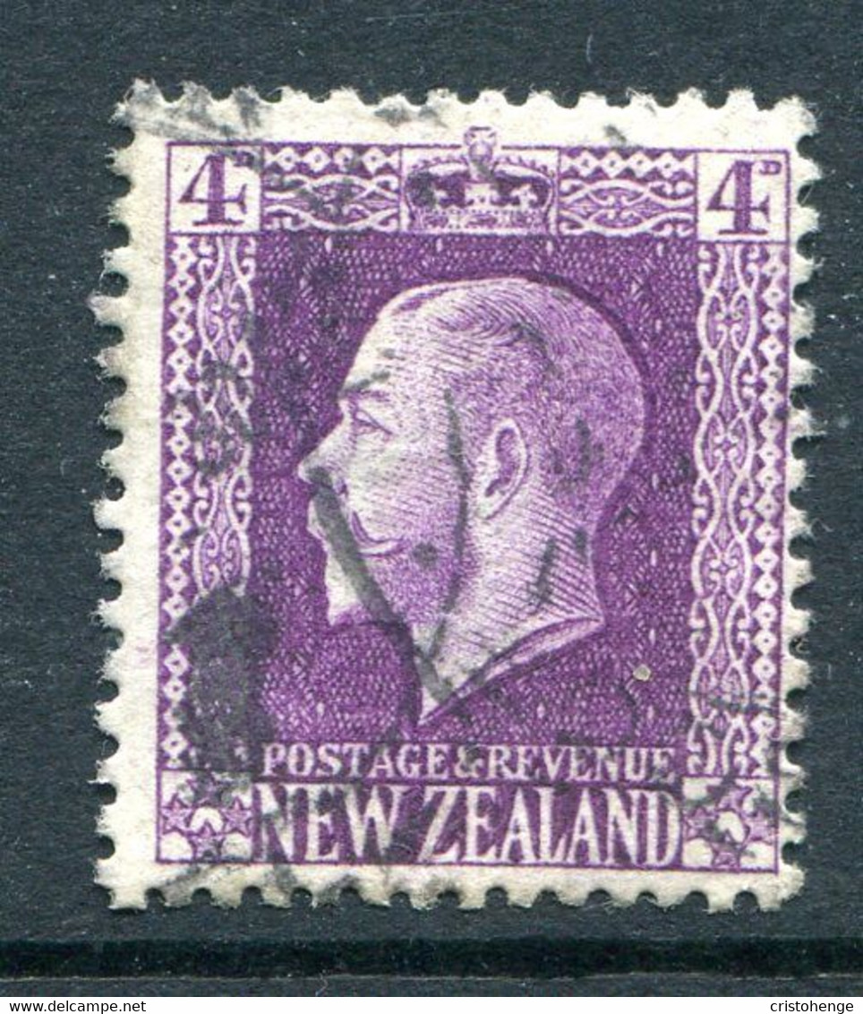 New Zealand 1915-30 KGV - Recess - P.14 X 13½ - 4d Bright Violet Used (SG 422) - Used Stamps