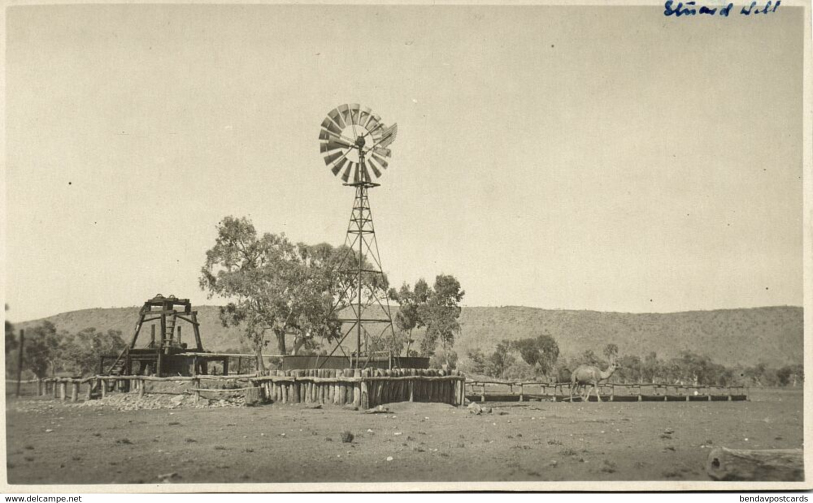 Australia, NT, ALICE SPRINGS, Stuart Well (1920s) RPPC Postcard - Alice Springs