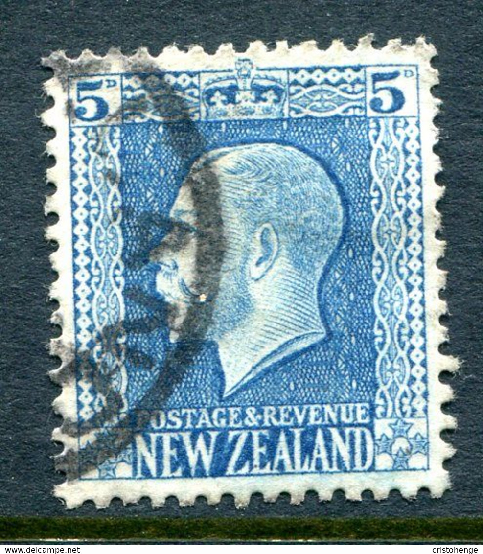 New Zealand 1915-30 KGV - Recess - P.14 X 13½ - 5d Light Blue Used (SG 424) - Used Stamps