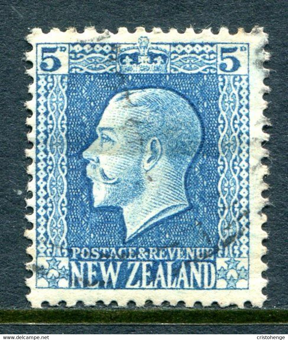 New Zealand 1915-30 KGV - Recess - P.14 X 14½ - 5d Light Blue Used (SG 424c) - Used Stamps