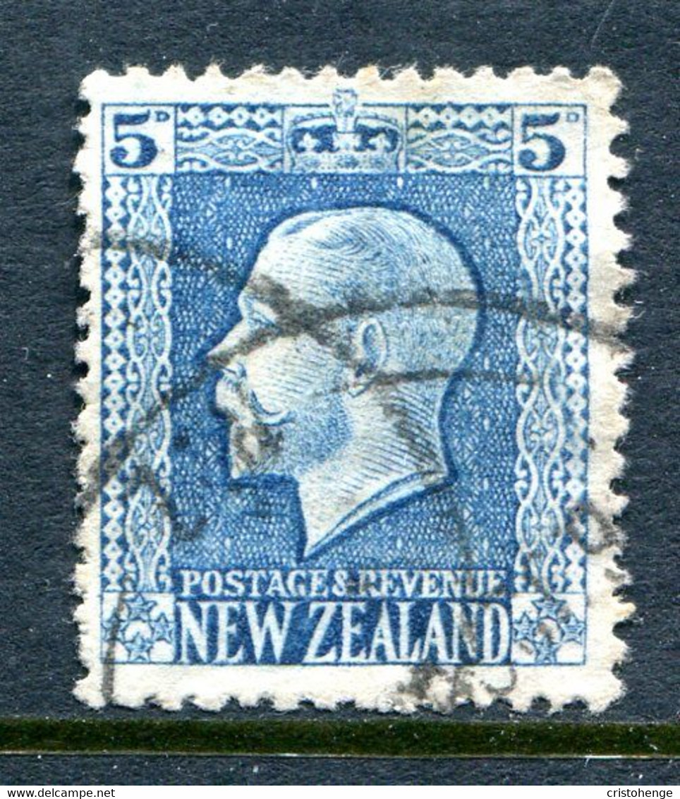 New Zealand 1915-30 KGV - Recess - P.14 X 14½ - 5d Light Blue Used (SG 424c) - Used Stamps