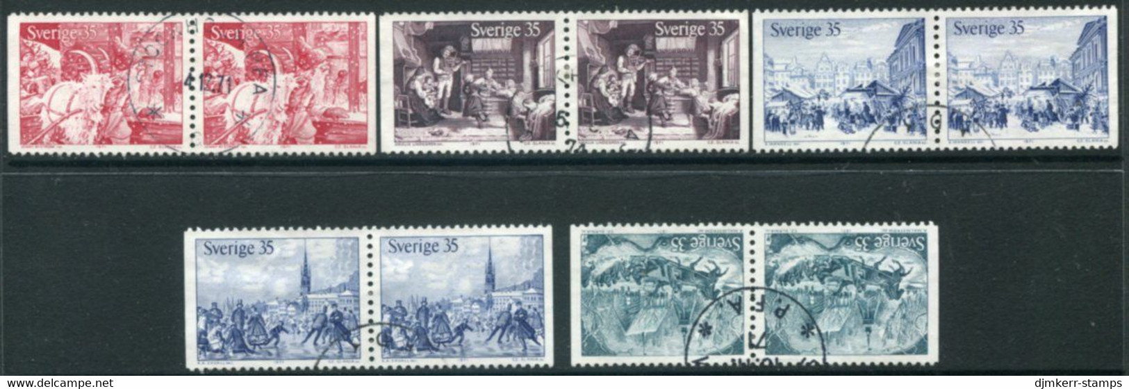 SWEDEN 1971 Christmas Used.  Michel 728-33 - Gebraucht