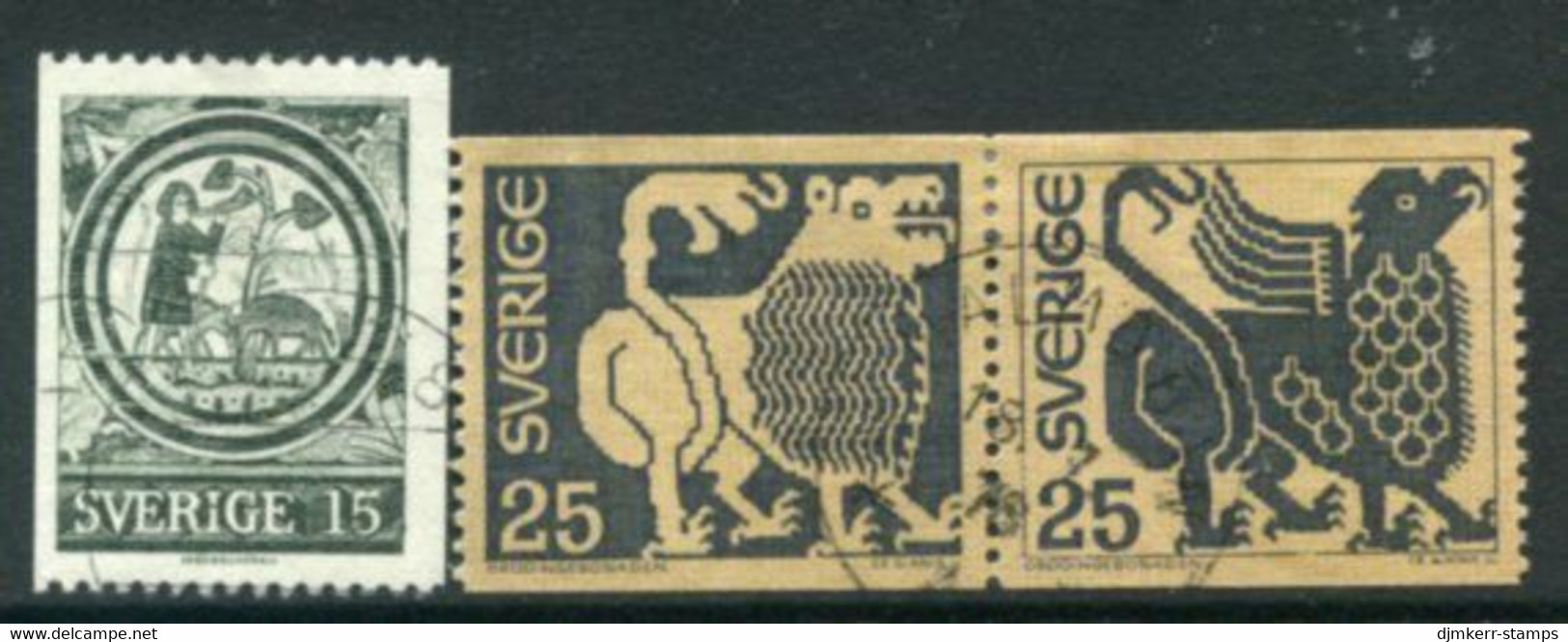 SWEDEN 1971 Definitive: Art Used.  Michel 706-08 - Used Stamps
