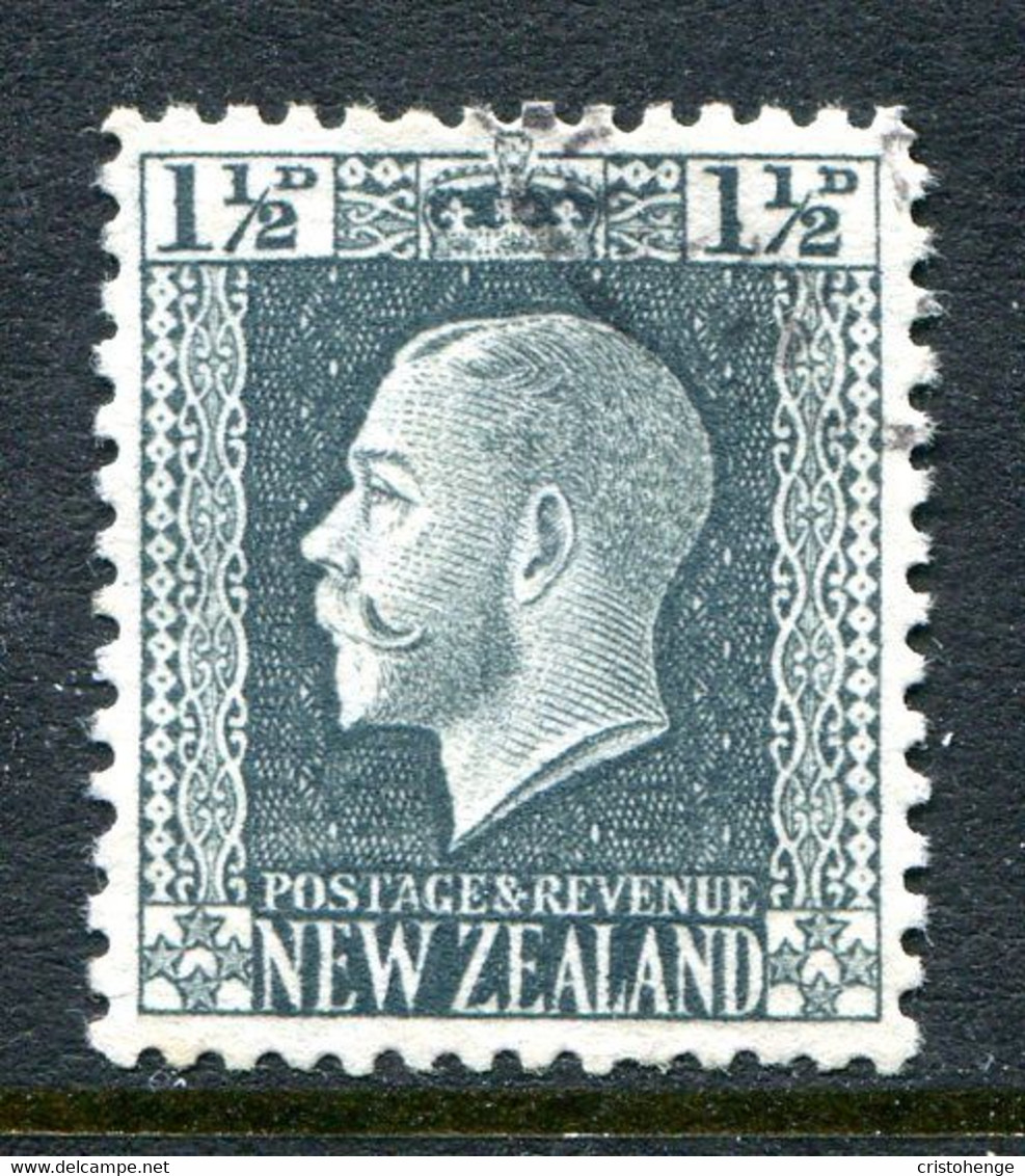 New Zealand 1915-30 KGV - Recess - P.14 X 13½ - Wide Wmk. - 1½d Grey-slate Used (SG 431) - Gebraucht