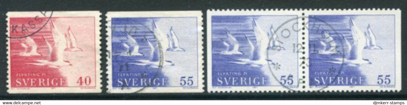 SWEDEN 1971 Refugee Year Used.  Michel 704-05 - Used Stamps