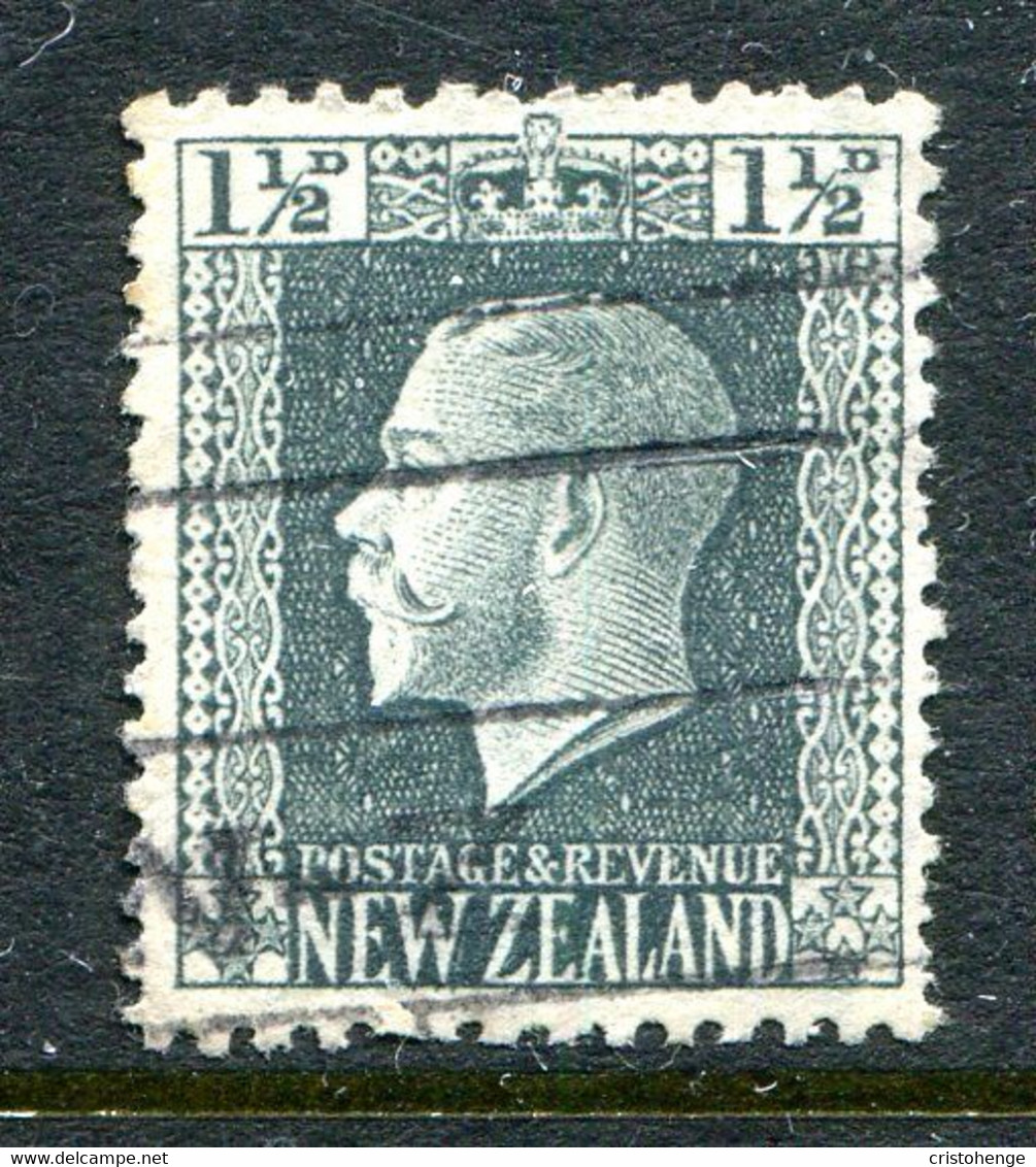 New Zealand 1915-30 KGV - Recess - P.14 X 14½ - Wide Wmk. - 1½d Grey-slate Used (SG 431b) - Used Stamps