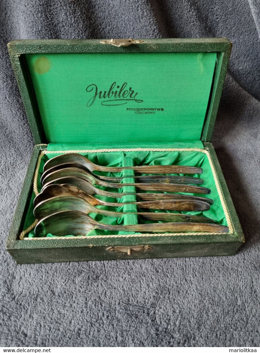 Antique Tea Spoons Silver Plated - Cuillères