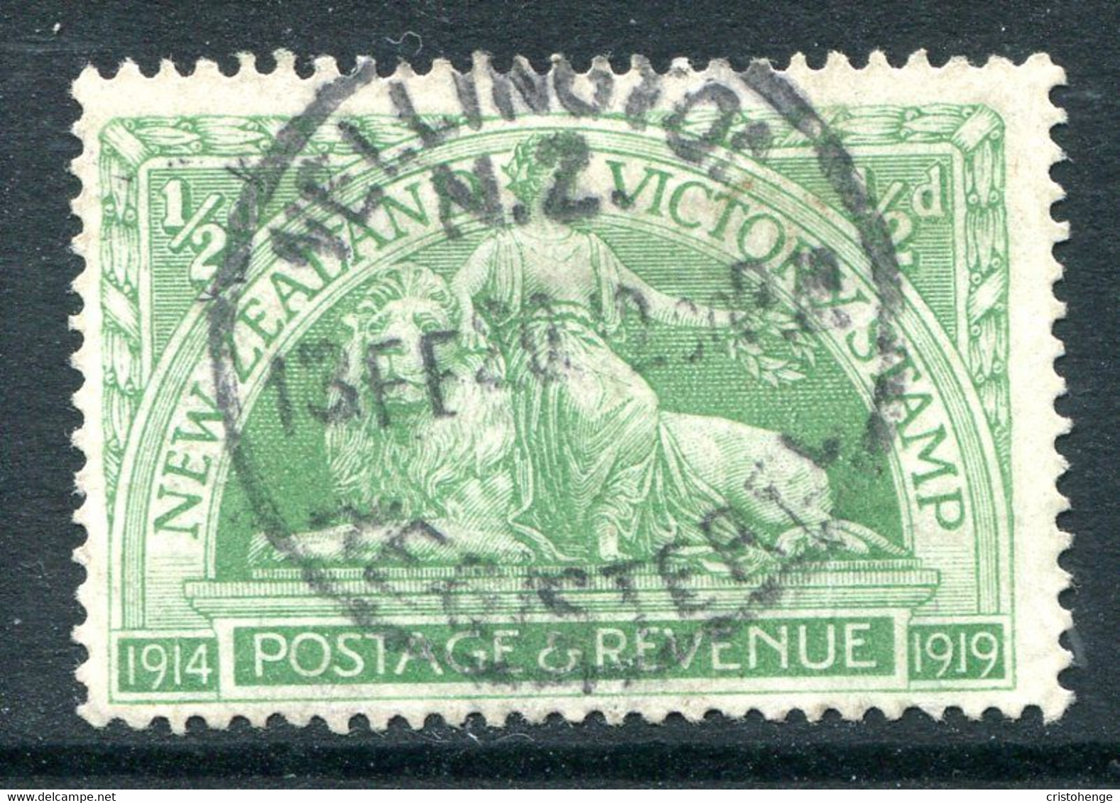 New Zealand 1920 Victory - ½d Green Used (SG 453) - Used Stamps