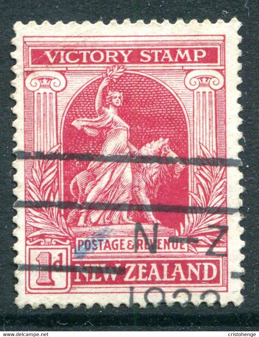 New Zealand 1920 Victory - 1d Carine-red Used (SG 454) - Gebraucht