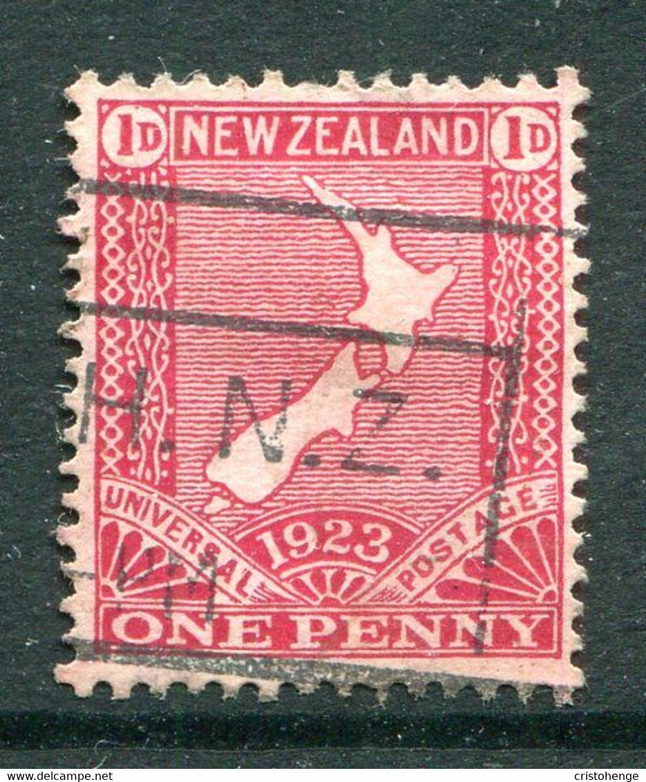 New Zealand 1923 Restoration Of Penny Post - Jones - 1d Map - Used (SG 461) - Usati