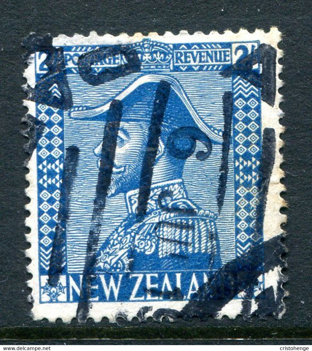 New Zealand 1926-34 Admirals - Jones - 2/- Deep Blue Used (SG 466) - Oblitérés