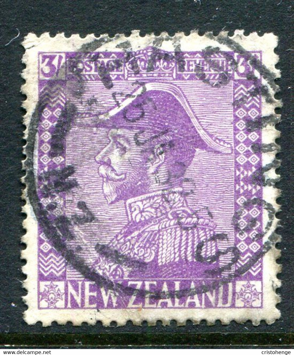 New Zealand 1926-34 Admirals - Jones - 3/- Mauve Used (SG 467) - Used Stamps
