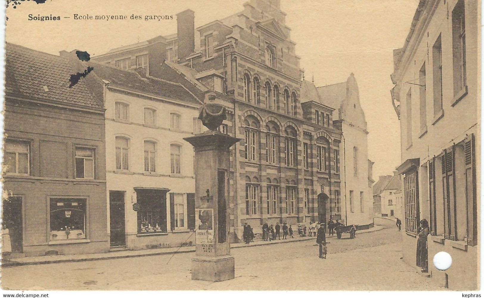 SOIGNIES : Ecole Moyenne Des Garçons - Cachet De La Poste 1938 - Soignies