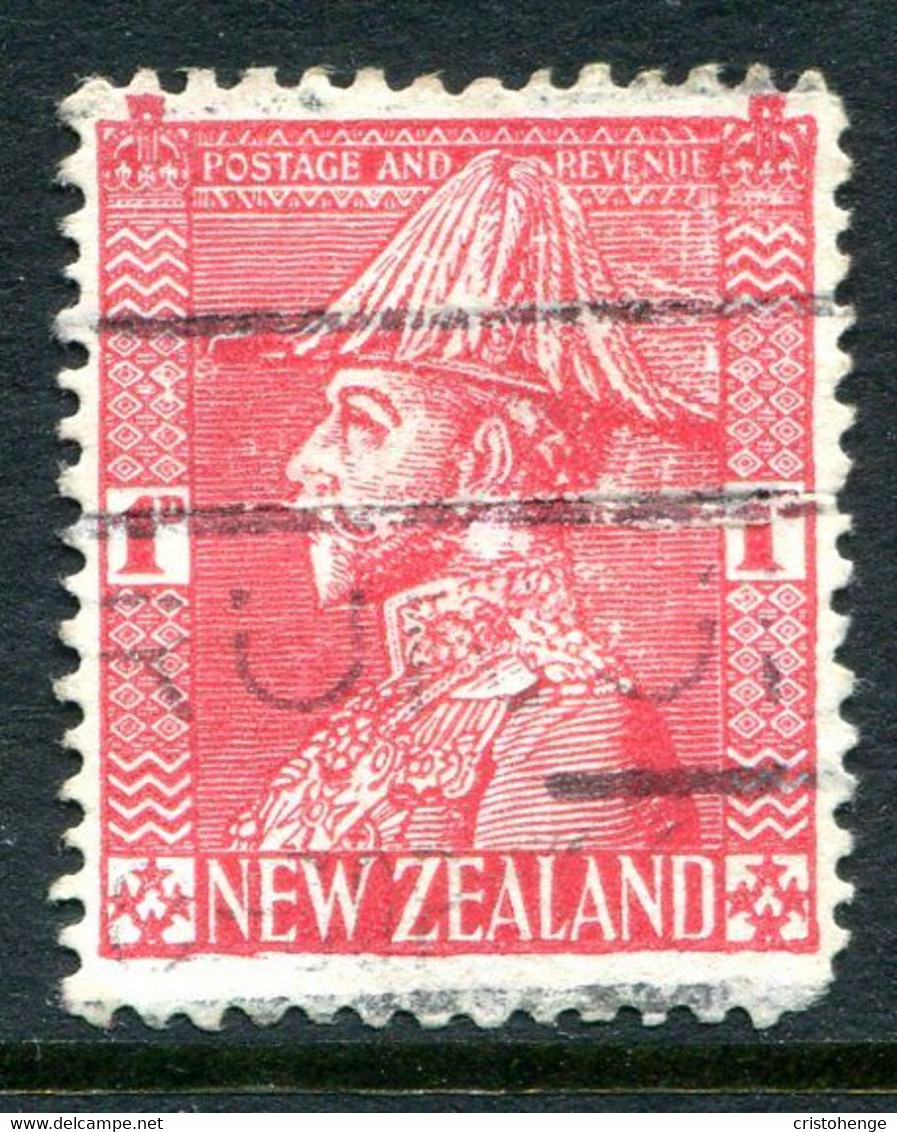 New Zealand 1926-34 Field Marshall - Cowan - P.14 X 15 - 1d Pale Carmine (SG 468e) - Used Stamps