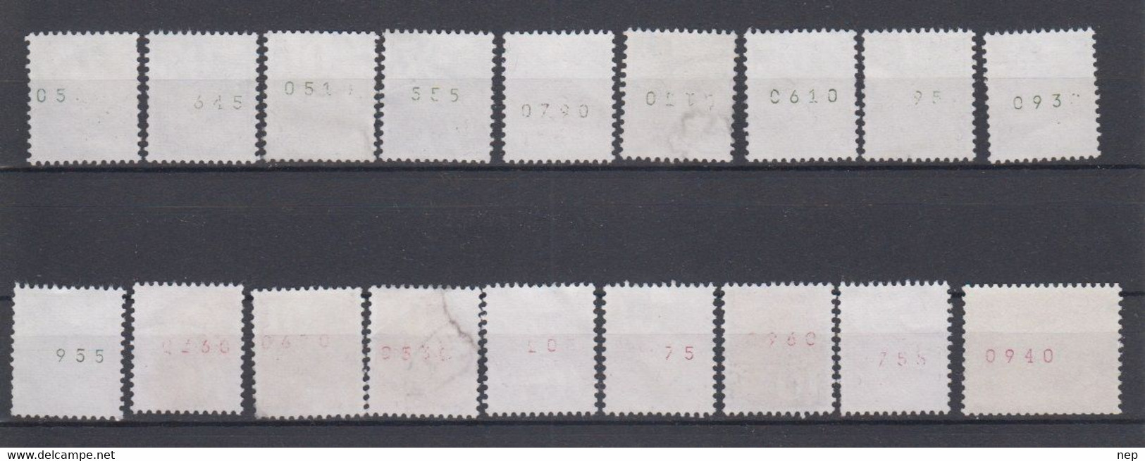 ZWITSERLAND - Michel - 1960/70 - Nr 699 R + 933 (x10) + 934 (x7) - (Verschillende Rolnummers) - Gest/Obl/Us - Franqueo