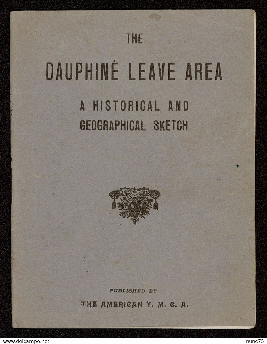 DAUPHINE LEAVE AREA Young Men’s Christian Association (YMCA). AEF 1919  USA US ARMY  Ww1 1ère Guerre 1914-1918 Grenoble - Guerre 1914-18