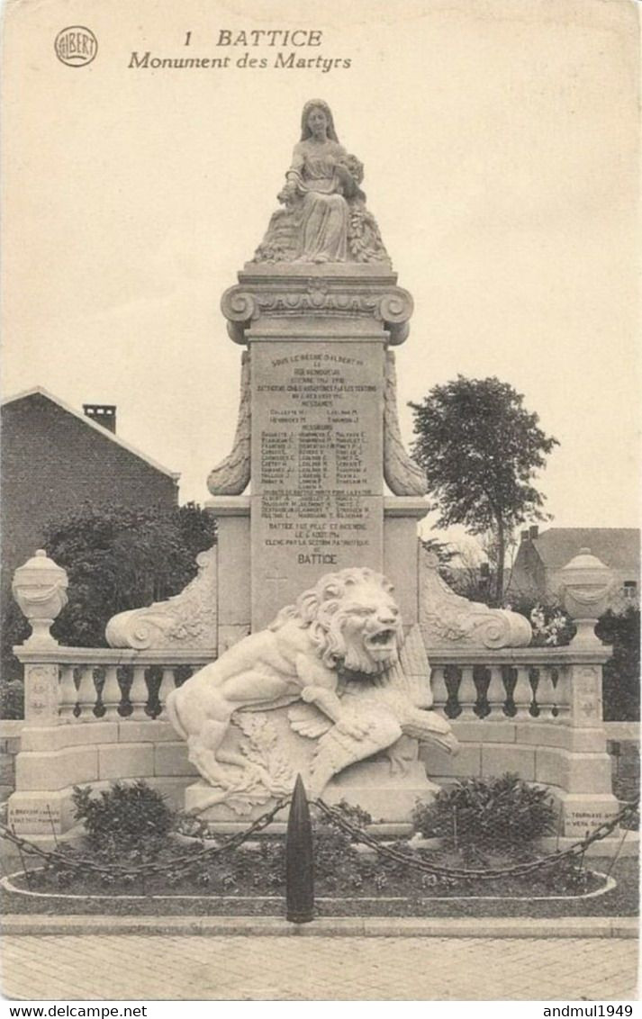 BATTICE - Monument Des Martyrs - N'a Pas Circulé - Edit. Mathot, Herve - Herve