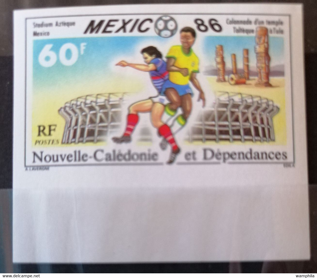 Nouvelle-Calédonie NON DENTELE N°525**. Coupe Du Monde De Foot-ball à Mexico Cote 20€ - 1986 – México