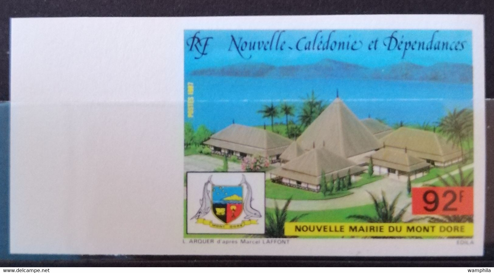 Nouvelle-Calédonie NON DENTELE N°542**. Cote 10€ - Imperforates, Proofs & Errors