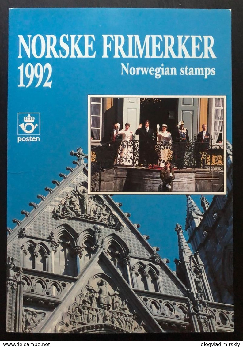 Norway Norge 1992 Full Stamp Year Set Mint In Official Booklet - Volledig Jaar
