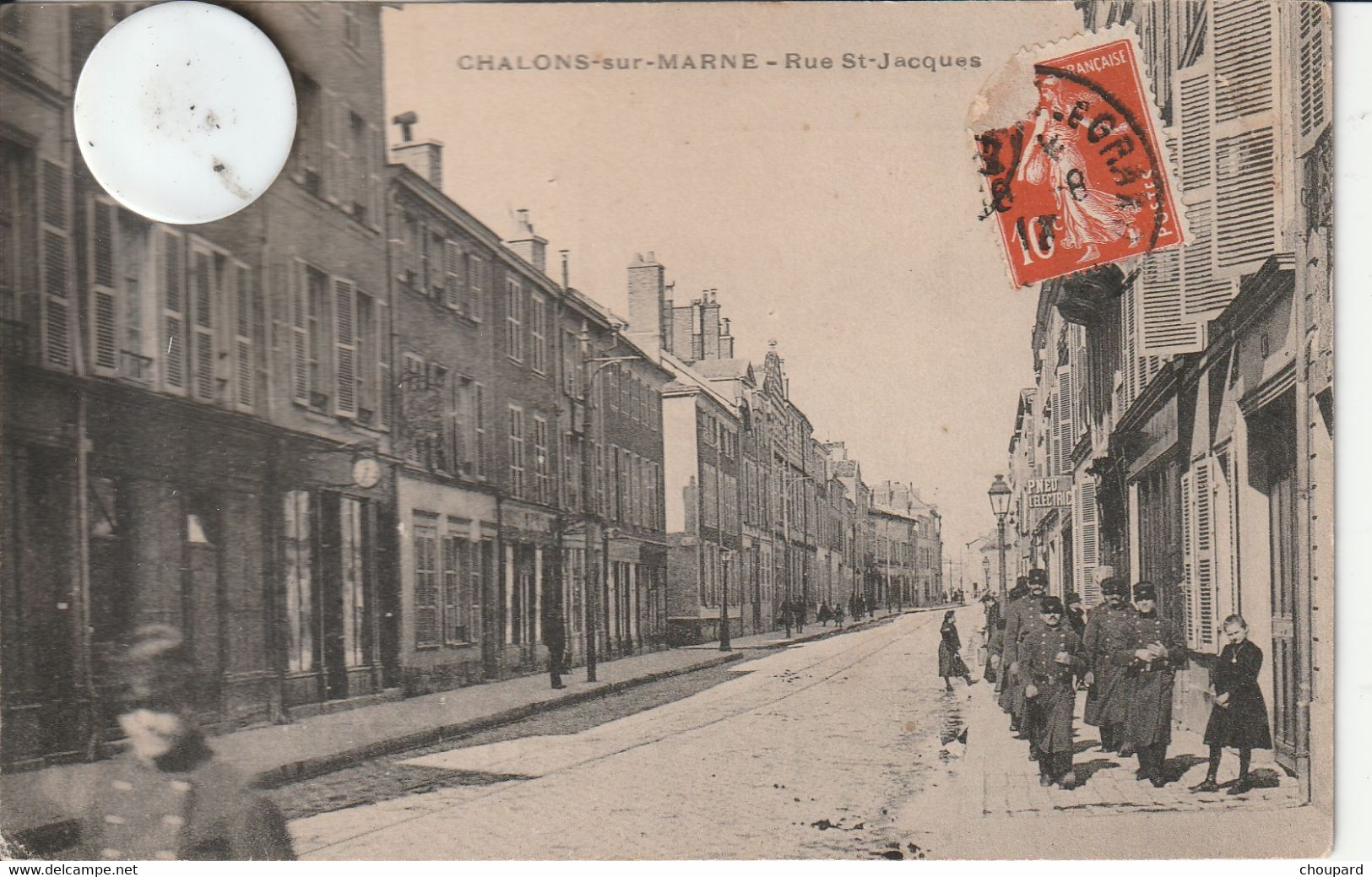 51 - Carte Postale De Ancienne De  CHALONS SUR MARNE  Rue Saint Jacques - Châlons-sur-Marne