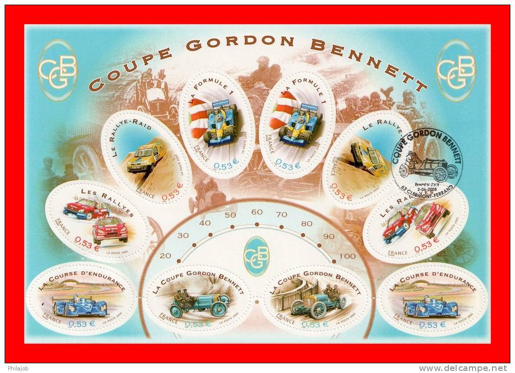 &#9989; " COUPE GORDON BENNETT "  Sur Notice Officielle 1er Jour De 2005 N° YT BF 86. Parfait état. FDC A SAISIR ! - Automobilismo