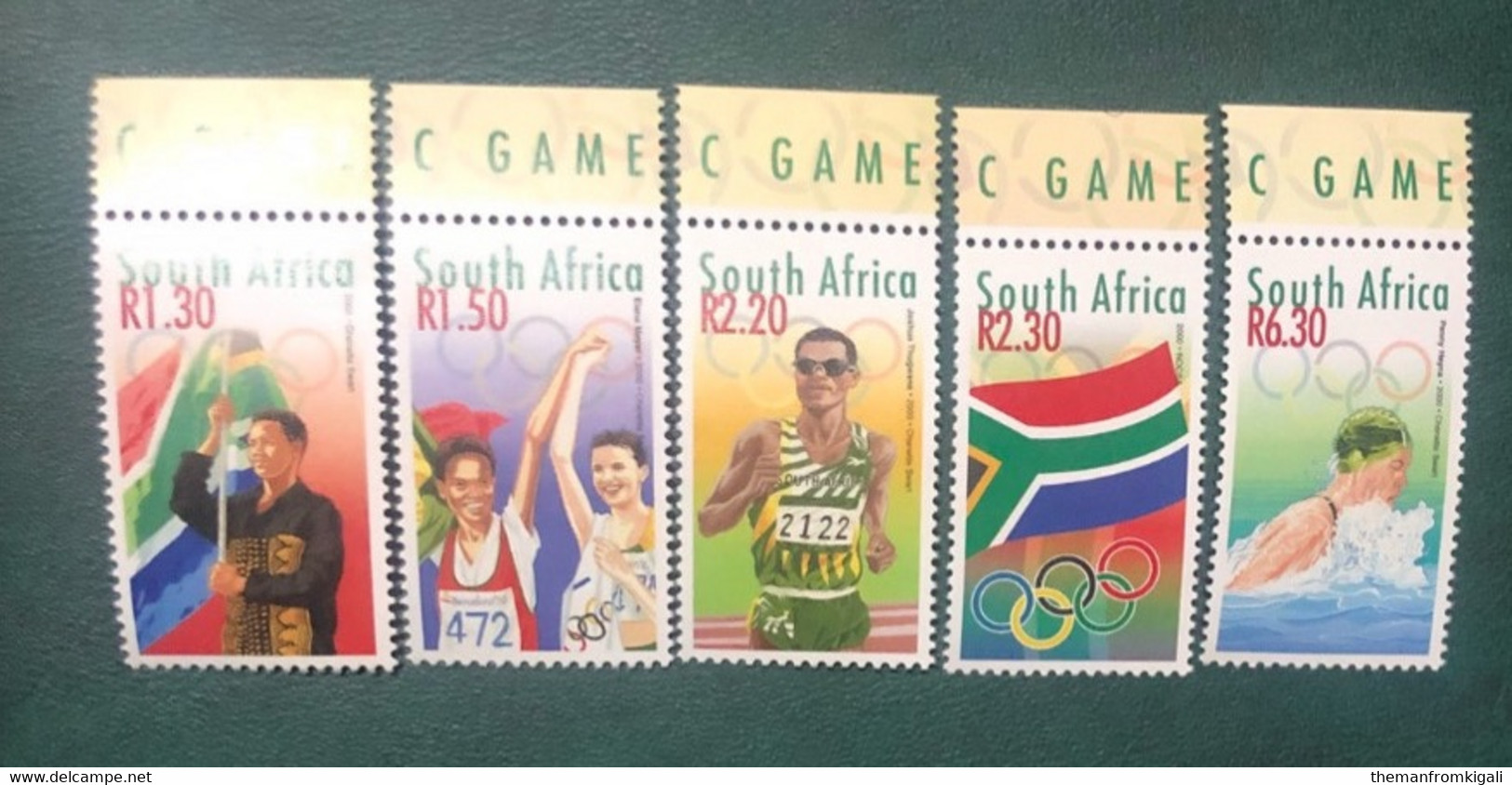 South Africa 2000 - Olympic Games, Sydney - Unused Stamps