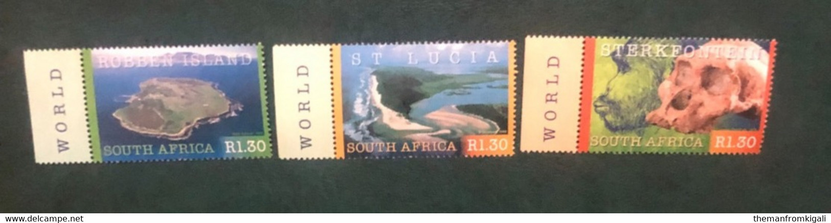 South Africa 2000 - UNESCO World Heritage Sites - Unused Stamps