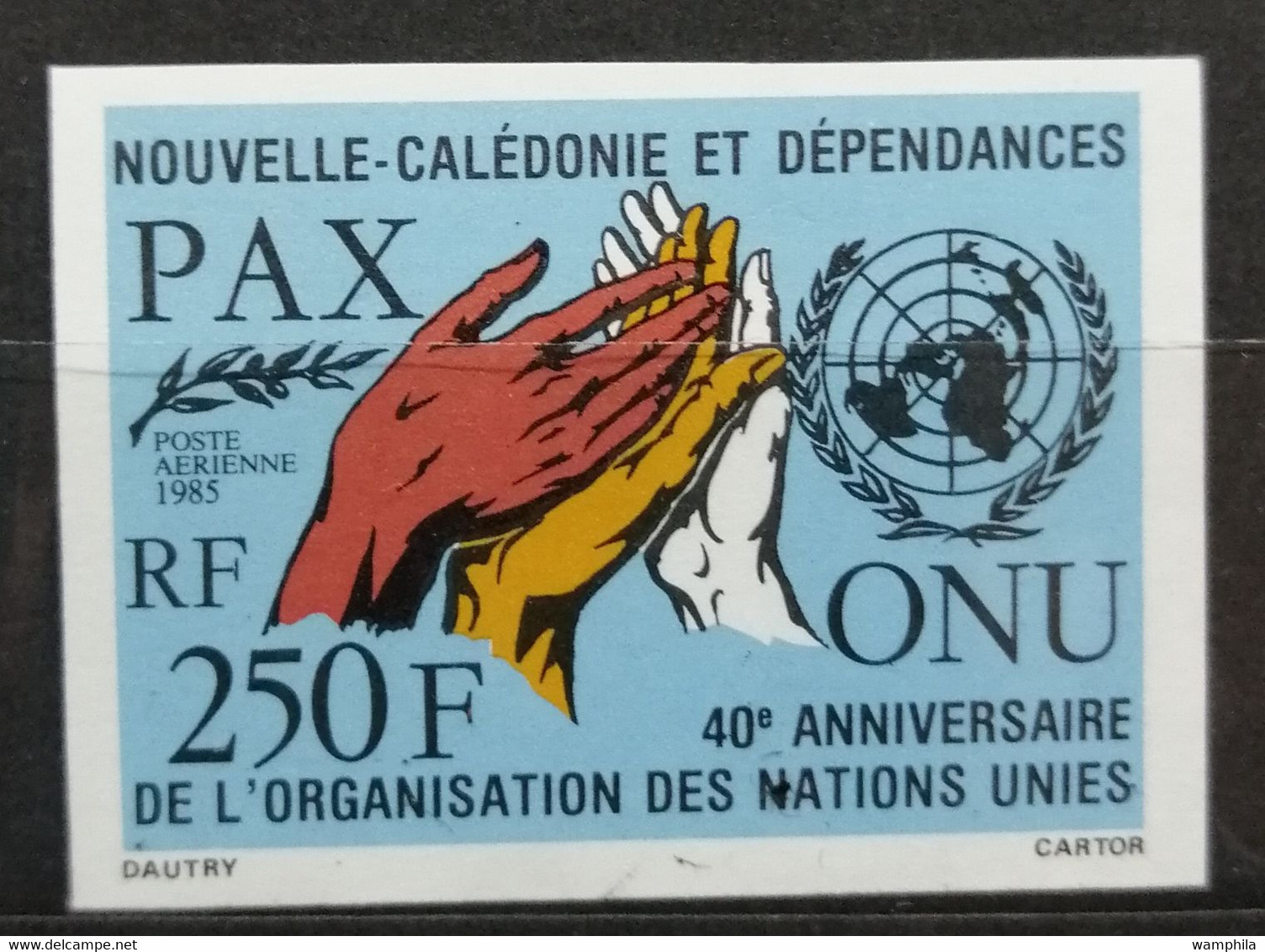 Nouvelle-Calédonie NON DENTELE P.A N°251**. Cote 15€ - Ongetande, Proeven & Plaatfouten