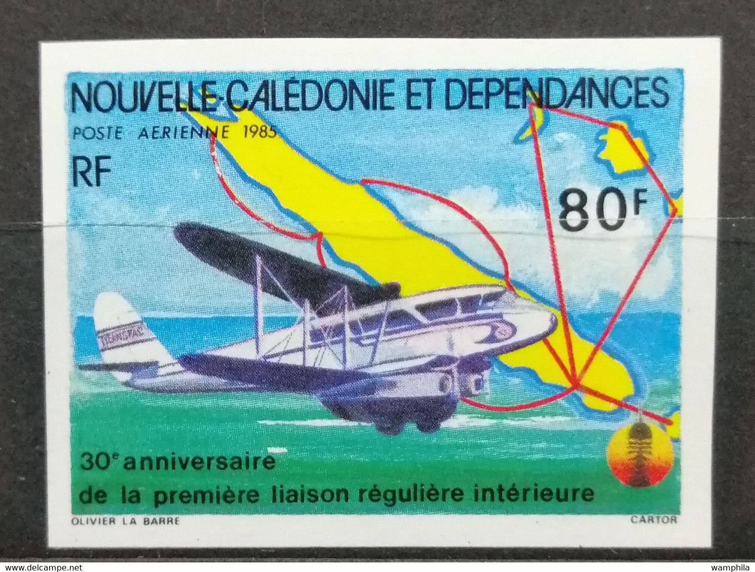 Nouvelle-Calédonie NON DENTELE P.A N°250**. Cote 12€ - Sin Dentar, Pruebas De Impresión Y Variedades