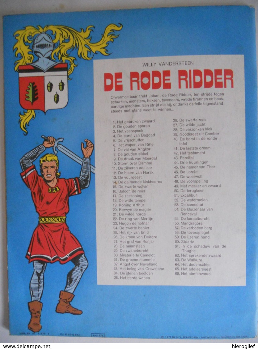 De Rode Ridder 9 - DE DRAAK VAN MOERDAL - W. Vandersteen - 1972 - Standaarduitgeverij - Rode Ridder, De