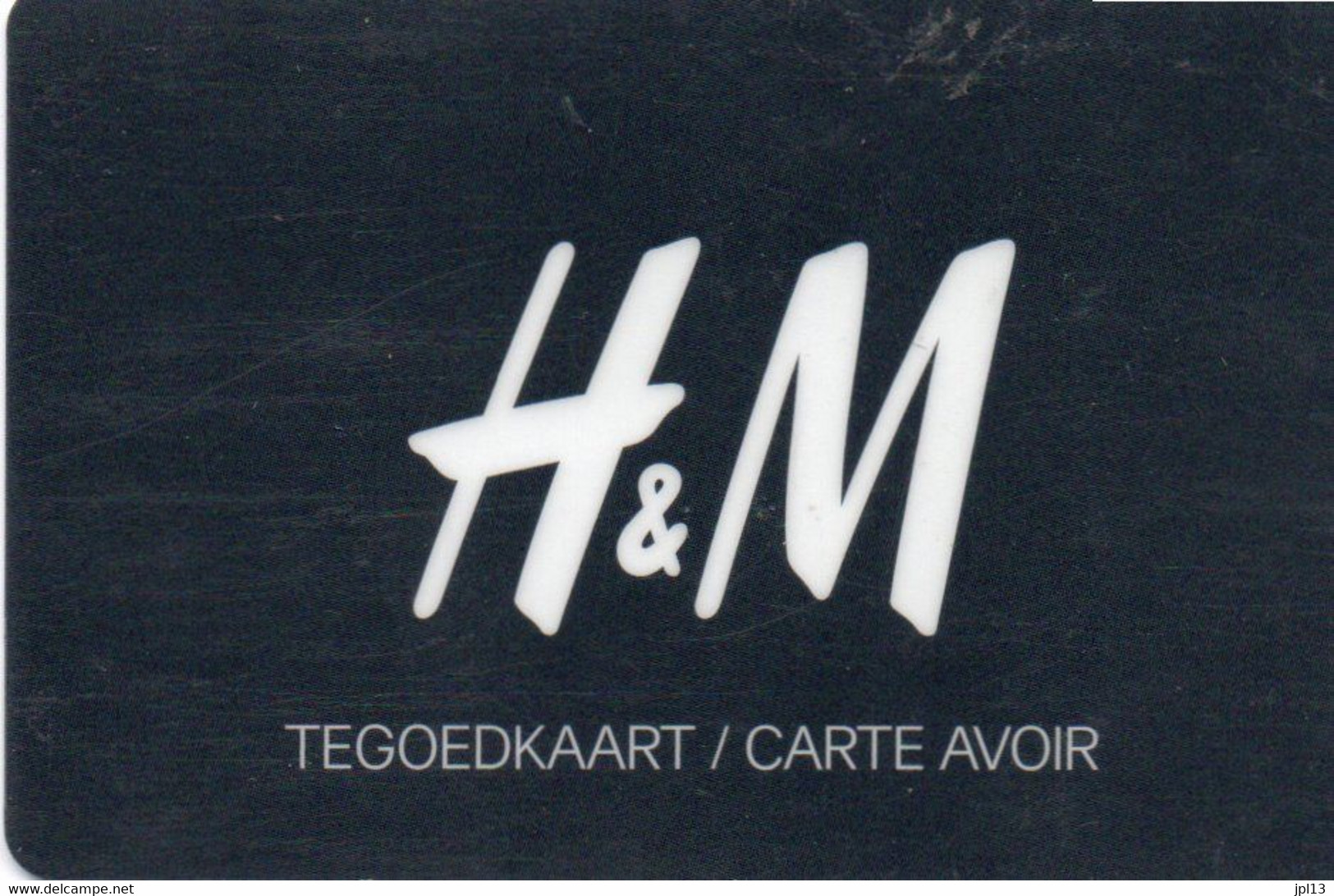Carte Cadeau - Belgique - H & M - Noire Avec Lettres Argent - Other & Unclassified