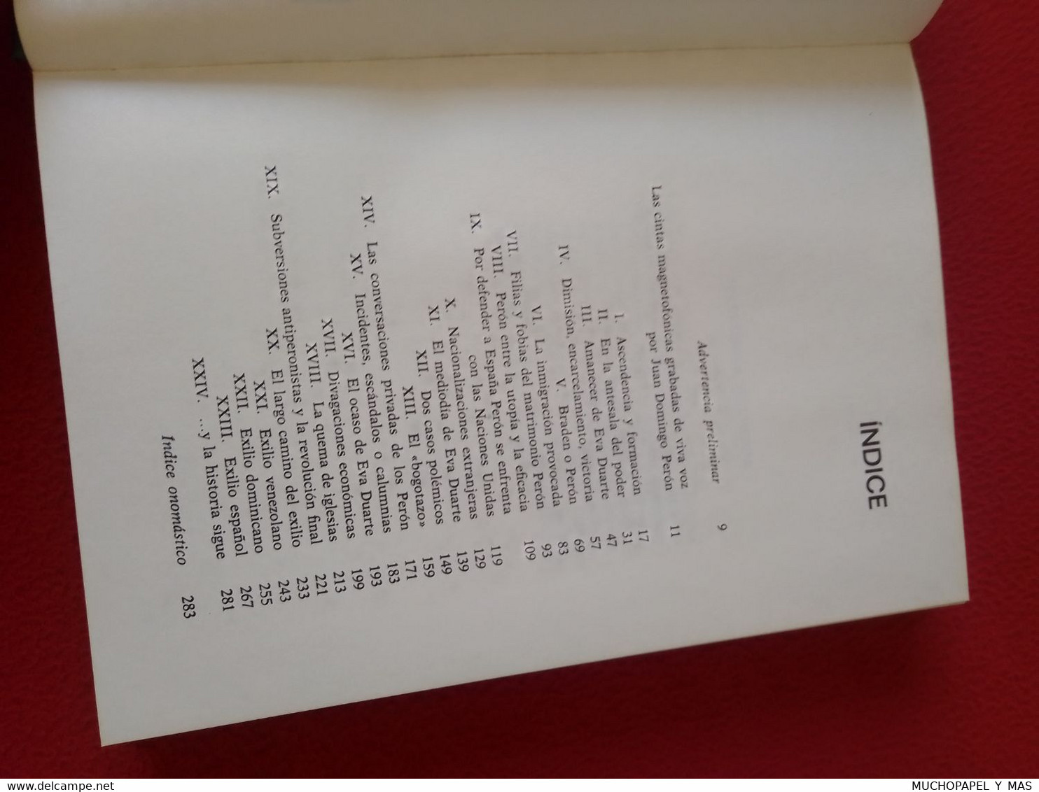 ANTIGUO LIBRO YO, JUAN DOMINGO PERÓN, RELATO AUTOBIOGRÁFICO, EDITORIAL PLANETA 1976 ESPEJO DEL MUNDO..VER FOTOS.........