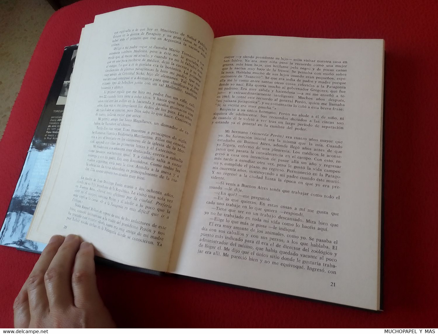 ANTIGUO LIBRO YO, JUAN DOMINGO PERÓN, RELATO AUTOBIOGRÁFICO, EDITORIAL PLANETA 1976 ESPEJO DEL MUNDO..VER FOTOS.........