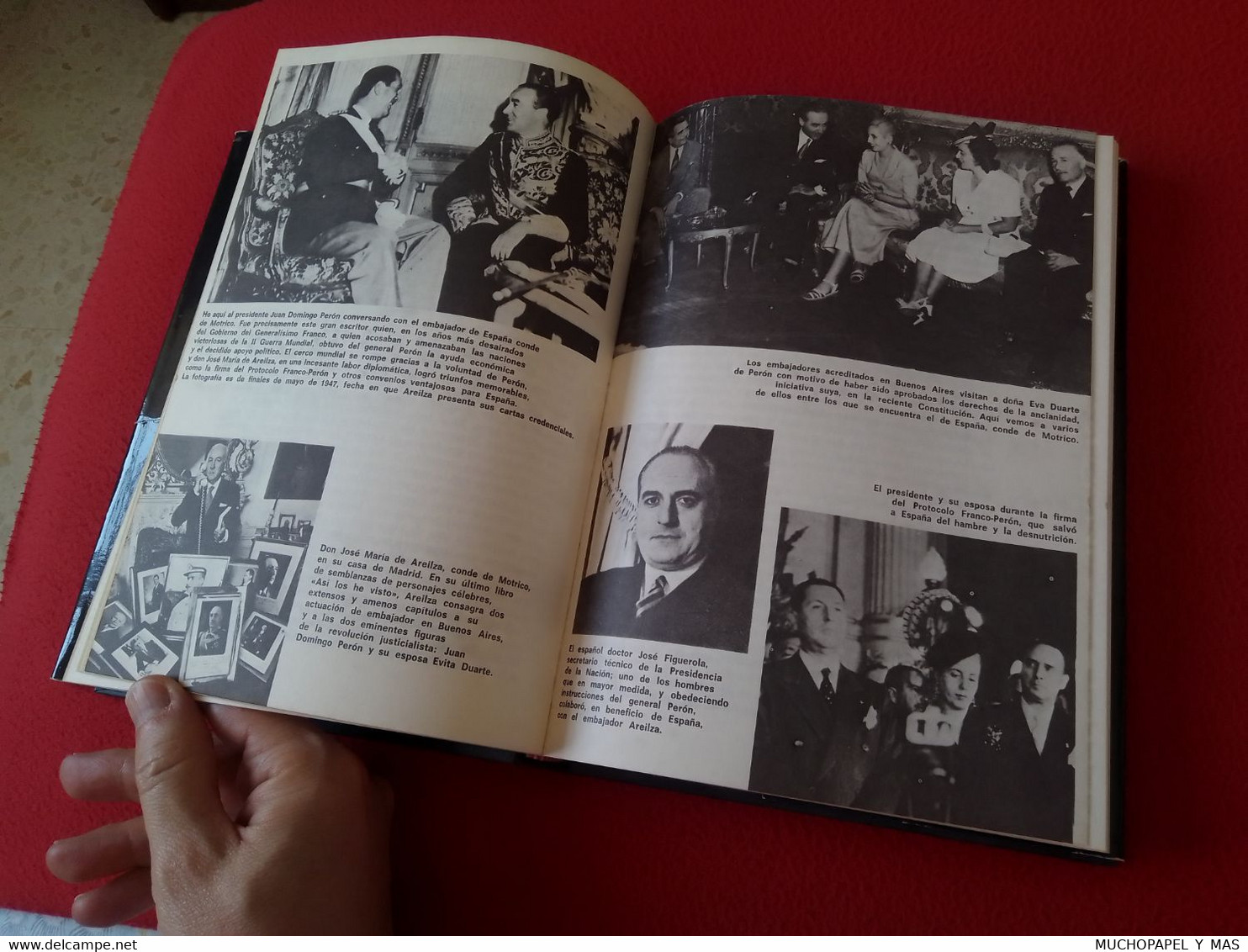 ANTIGUO LIBRO YO, JUAN DOMINGO PERÓN, RELATO AUTOBIOGRÁFICO, EDITORIAL PLANETA 1976 ESPEJO DEL MUNDO..VER FOTOS.........