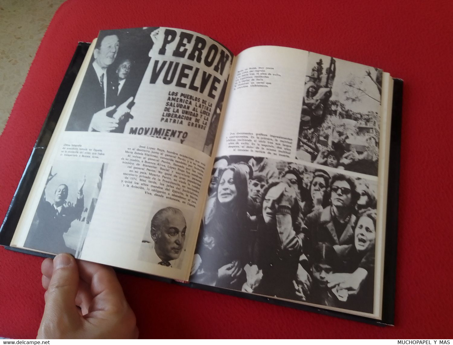 ANTIGUO LIBRO YO, JUAN DOMINGO PERÓN, RELATO AUTOBIOGRÁFICO, EDITORIAL PLANETA 1976 ESPEJO DEL MUNDO..VER FOTOS.........