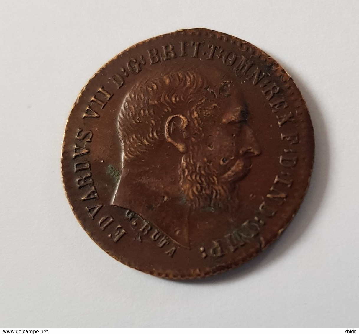 Jeton De Compte Non Daté,  Eduardus VII Token  Rare - Monetari/ Di Necessità